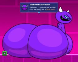 1boy animated ass ass_focus beelzebutt_(mr_otter_breath) breathotter demon easy_demon femboy gay geometry_dash huge_ass hyper hyper_ass male male_only size_difference sound tagme teasing video