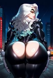 ai_generated ass ass_focus big_ass black_bodysuit black_cat_(marvel) civitai felicia_hardy looking_at_viewer looking_back_at_viewer marvel mr_cheese121 ripped_bodysuit ripped_leggings ripped_pants round_ass round_butt view_from_behind viewed_from_behind white_hair