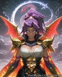 ai_generated marvel marvel_comics marvel_girl marvel_rivals psylocke psylocke_(marvel_rivals) purple_eyes purple_hair x-men yu-gi-oh!