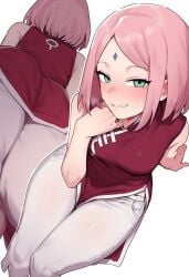 1girls ai_generated apants ass ass_focus big_ass big_breasts blush boruto:_naruto_next_generations breasts china_dress chinese_clothes female female_focus green_eyes horny horny_female light-skinned_female light_skin long_hair looking_at_viewer milf multiple_poses multiple_views naruto naruto_(series) naughty naughty_face petite pink_hair red_dress sakura_haruno shoulder_length_hair solo_focus thxxx59 upper_body white_pants