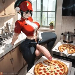 1futa abs ai_generated avatar_the_last_airbender big_breasts big_penis blind crop_top delivery_employee futa_only futanari gloves huge_breasts looking_at_viewer masturbation muscular muscular_futanari pizza precum seerxiao semi-erect tagme testicles thick_thighs toph_bei_fong uniform wide_hips