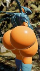 1boy 1futa 1girls 2boys 2futas 2girls 3d alien ambiguous_gender anthro armor ass ass_focus big_ass duo fagottini31 female female_only futa_only futanari halo_(game) halo_(series) huge_ass hunter_(halo) male male_only orange_body spartan_(halo) thick_thighs wide_hips