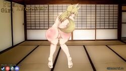 female fox_ears fox_girl punishment slave spanked spanking training