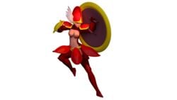 3d armor breasts female helmet nipples nsfwo nsfwo262 nude red shield shield_knight shovel_knight solo thenaysayer34 winged_helmet wo262