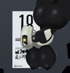 1_eye 2025 areola ass big_breasts big_butt black_body bodily_fluids breasts female g3mma genitals glados hi_res higher_resolution_available huge_breasts huge_butt machine male nipples not_furry penis portal_(series) robot sweat sweaty_breasts sweaty_butt valve