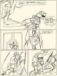 comic imminent_sex soundblaster soundblaster_(oc) soundwave sparkplug star-the-skeleton talking_to_another text transformers transformers_prime wip