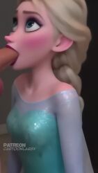 ai_generated blowjob blowjob_face blowjob_gesture blowjob_only deep_blowjob deep_throat deepthroat disney disney_channel disney_princess elsa_(frozen) female frozen_(film) frozen_2 naked naked_female nude nude_female penis penis_grab sucking sucking_off sucking_penis sucking_tip tagme video