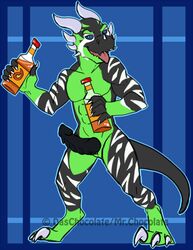 alcohol anthro beverage dracoil dracoilmkt dragon erection fireball male male_only mrchocolate nude penis reptile scalie solo