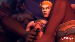 3d animated blood_elf dark-skinned_female dark_skin elf elf_male female footjob glowing_eyes light-skinned_male light_skin mag'har_orc male male/female mp4 nibeya no_sound orc orc_female threesome toenail_polish toes video warcraft world_of_warcraft