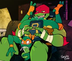 69 69_position anal anthro balls brothers cum cum_in_mouth duo fellatio gay incest male male_only michelangelo michelangelo_(rise_of_the_tmnt) michelangelo_(tmnt) oral penis raphael raphael_(tmnt) reptile rimming rise_of_the_teenage_mutant_ninja_turtles scalie sex sibling spiceboybebop teenage_mutant_ninja_turtles turtle yaoi