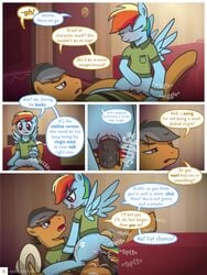 2018 animal_genitalia animal_penis comic english_text equine equine_penis female feral friendship_is_magic horsecock male mammal my_little_pony page_6 pegasus penetration penis pussy pussy_juice quibble_pants_(mlp) rainbow_dash_(mlp) straight syoee_b vaginal_penetration wings