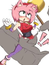 amy rose from sonic (series) by gelup