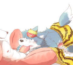 anthro artist balls canine erection fellatio fur furry gay male no_humans oral oral_sex penis sex unknown_artist