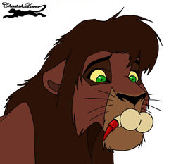 cheetahlover disney feline feral feral_only kovu lion male_only mammal penis tagme testicles the_lion_king the_lion_king_ii:_simba's_pride what