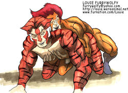 2boys catboy doggy_style gay lion-o louie_furrywolf male male_only thundercats tygra yaoi