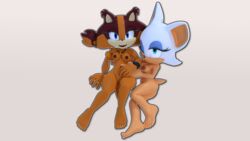 2018 3d 3d_model anthro ass badger big_breasts blue_eyes breasts duo eyeshadow female interspecies looking_at_viewer makeup mammal mobian mobian_(species) mobian_bat mustelid nipples nude open_mouth pussy rotalice2 rouge_the_bat sega simple_background sonic_(series) sonic_adventure_2 sonic_boom sonic_the_hedgehog_(series) sticks_the_badger sticks_the_jungle_badger sticks_the_tejon video_games yuri