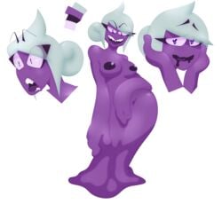 alpha_channel breasts digital_media_(artwork) female garbagioni goo_creature humanoid nude simple_background slime solo tar_witch_(garbagioni) transparent_background