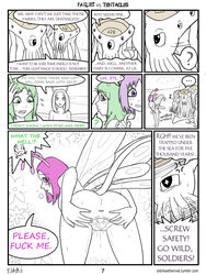 ... ambiguous_gender amy_(fvt) anus ass beach blush bobbydando breasts cervix clitoris comic dripping english_text fairies_vs_tentacles fairy fantasy female group hair heart horny_(disambiguation) humanoid insect_wings interspecies kim_(fvt) monochrome nihallaks_(species) nipples nude outside page_7 presenting presenting_pussy pussy pussy_juice seaside spread_pussy spreading syl_(fvt) tentacle tentacle_monster tumblr_username vaginal_penetration wings