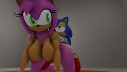 1boy 1girls 3d all_fours amy_rose animal_ears animated anthro bare_shoulders barefoot big_breasts black_eyes blue_skin burstingseas busty cleavage curvy detailed_background duo erect_nipple erect_nipples eyelashes female from_behind front_view furry gloves grab grabbing green_eyes half-closed_eyes headband hedgehog hourglass_figure humanoid looking_back male mammal naked nude open_mouth pink_skin pose posing sega sex shadow shiny shiny_skin shoes short_hair sonic_(series) sonic_the_hedgehog spread_legs spreading taken_from_behind tongue_out video_game video_games voluptuous white_glove wide_hips