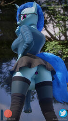 1futa 3d animal_genitalia animal_penis anthro ass astridofastora backsack balls black_eyes blue_hair blue_tail bottomless_skirt breasts buttplug choker clothing dark-skinned_futanari equid equine_penis eyewear fan_character flaccid furry futa_only futa_sans_pussy futanari futanari_penetrated genital_piercing glasses hi_res horn horsecock huge_ass huge_balls huge_breasts hyper hyper_penis intersex jewel_buttplug legwear looking_at_viewer looking_back looking_down looking_pleasured low-angle_view mammal miniskirt my_little_pony no_panties penis penis_out penis_piercing penis_under_clothes penis_under_skirt piercing pink_eyes purple_eyes sex_toy skirt solo stockings taint underskirt unicorn wide_hips worm's-eye_view zettai_ryouiki