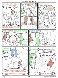 ambiguous_gender antennae aquei_(fvt) big_breasts blue_eyes blue_hair bobbydando breasts brown_eyes brown_hair comic dialogue english_text facial_markings fairies_vs_tentacles fairy fantasy female green_eyes green_hair group hair humanoid irah_(fvt) long_hair magic markings monochrome nihallaks_(species) nipples nude page_28 pussy red_eyes red_hair short_hair syl_(fvt) tarah_(fvt) tentacle tentacle_monster text tumblr_username