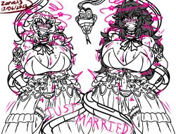 ? big_breasts bimbo bimbofication bursting_breasts coiling constriction drooling heart-shaped_pupils huge_breasts hypnosis incest kaa married married_woman mind_control raven_branwen restrained rwby smile smiling snake spiral_eyes wedding_dress wrapped yang_xiao_long zarvex3