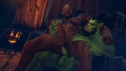 3d anal anal_sex animated balls bara brown_skin deep_penetration duo erection galianbeastsfm garrosh_hellscream gay green_skin humping male male_only mog'dan no_sound nude orc penis sitting_on_penis tagme video warcraft world_of_warcraft