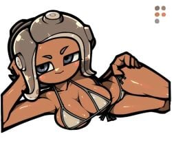 agent_8_(side_order) agent_8_(splatoon) big_breasts bikini female female_only nintendo octoling octoling_girl omoitukan2 sideass splatoon splatoon_3