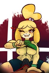 isabelle (animal crossing) from animal crossing by wolflance