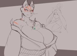 anthro big_breasts huge_breasts kemono themercart