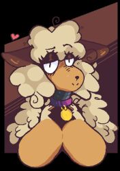 big_breasts fur furry huge_breasts ikiis sha_(the_walten_files) sheep smiling the_walten_files