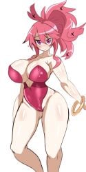 big_breasts bimbo breasts bunny_girl bunnysuit disgaea disgaea_5 dismania huge_breasts large_breasts nippon_ichi_software seraphina_(disgaea) skimpy_clothes thighs