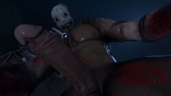 dead_by_daylight male_focus male_only mask monster nude penis presenting the_trapper undressing wondershark2