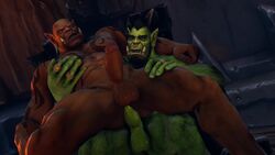 3d anal anal_sex animated balls bara duo erection galianbeastsfm garrosh_hellscream gay male male_only mog'dan no_sound orc penis tagme video warcraft world_of_warcraft