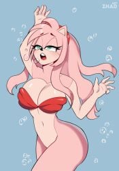 1girls amy_rose anthro armpits big_breasts bottomless bottomless_female breasts bubble clothed clothing eulipotyphlan female hair hedgehog hi_res huge_breasts legwear long_hair mammal pink_body sega solo sonic_(series) sonic_the_hedgehog_(series) thick_thighs thigh_highs underwater water wide_hips zhadart