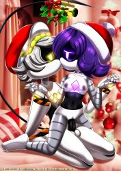 1boy 1girls 2d balls barefoot bbmbbf blush breasts canon_couple christmas erect_penis erection female female_penetrated glitch_productions humanoid humanoid_female humanoid_male kissing male male/female male_penetrating male_penetrating_female murder_drones n_(murder_drones) nude palcomix penetration penis pussy reverse_cowgirl_position robot robot_boy robot_girl robot_humanoid robot_sex screen_face sex straight uzi_(murder_drones) vaginal_penetration vaginal_sex