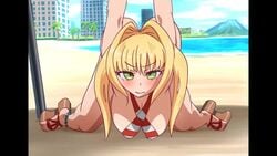 1girls animated beach bikini blonde_hair clothes_falling_off cum cum_in_pussy cum_inside doggy_style fate/grand_order fate_(series) garroshedit green_eyes invisible_man invisible_penis large_breasts naked nero_claudius_(fate) nero_claudius_(swimsuit_caster) nude outdoors pleasure_face sex shorter_than_30_seconds sound sound_edit sutadi swimsuit undressing video