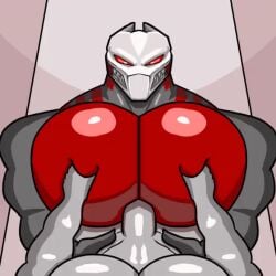 2boys animated anthro bara bara_tiddies bara_tits big_pecs erection faceless_male first_person_view gay gay_paizuri gif huge_pecs humanoid large_pectorals looking_at_viewer male male/male male_only male_paizuri manboobs massive_pecs moobjob moobs muscular muscular_male nude oc_(xcomunit7) paizuri pecjob pecs penis penis_between_pecs pov red_body sex titfuck titjob xcomunit7