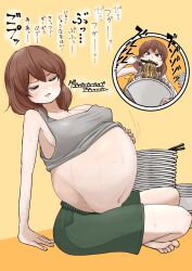 2021 aki_(orca0091) belly_expansion huge_belly orca0091 original overeating story_at_source stuffed_belly tagme veiny_belly