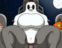 anal_sex animated big_pecs bouncing_balls bouncing_butt ghost halloween male male/male male_only muscular muscular_male partially_clothed pov sex tagme video xcomunit7