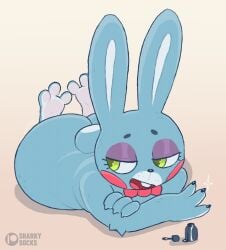 1boy 3_toes abstract_background anthro anthro_only anthrofied artist_logo artist_name artist_signature ass background big_butt big_hips blue_fur boy buckteeth bunny bunny_boy bunny_ears bunny_tail claws digital_drawing_(artwork) digital_media_(artwork) edit edited eyebrows eyelashes feet feet_up finger_claws fingernail_polish fingernails five_nights_at_freddy's five_nights_at_freddy's_2 focus fur furry furry_male furry_only girly green_eyes handsome happy hips huge_ass huge_butt lagomorph lagomorph_humanoid leporid leporid_humanoid light_blue_fur long_ears looking_away lying lying_on_floor makeup male male_focus male_only nail nail_polish nails nails_painted no_genitals painted_fingernails painted_nails paws pretty_boy rabbit rabbit_boy rabbit_ears rabbit_humanoid rabbit_tail red_bow red_cheeks safe safe_for_work scottgames shaded sharkysocks simple_background simple_shading small_eyebrows smile snout star suggestive suggestive_gesture suggestive_pose tailsfoxy thick thick_ass thick_thighs toenails toy_bonnie toy_bonnie_(fnaf) video_game video_game_character video_game_franchise video_games white_background white_fur