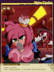 amy_rose big_breasts breasts cock_ring fellatio female furry knuckles_the_echidna male midasartistcat midasthecat paizuri penis precum precum_on_breasts sega shadow_the_hedgehog sonic_(series) sonic_the_hedgehog the_murder_of_sonic_the_hedgehog