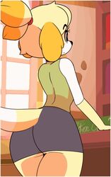 1girls 2018 5_fingers animal_crossing animal_crossing_new_leaf animal_ears animated animated_gif anthro anthrofied anus anus_focused ass big_ass big_butt black_eyes black_nose blue_skirt bottomless butt canid canid_humanoid canine civibes clothed clothing countershade_face countershading cowboy_shot dat_ass dialogue dipstick_tail dog doubutsu_no_mori english_text eyebrows eyelashes female female_focus female_only female_solo fur furry furry_only gif green_vest isabelle_(animal_crossing) lifted_by_self lifting_skirt looking_at_viewer looking_back mammal miniskirt mooning mostly_clothed multicolored_face multicolored_tail naughty_face nintendo no_panties no_sound no_underwear nopan off_screen_character open_mouth portrait pov presenting presenting_anus presenting_hindquarters presenting_pussy pussy raised_tail rear_view seductive seductive_look seductive_smile shih_tzu shirt shizue_(doubutsu_no_mori) short_playtime shorter_than_10_seconds skirt skirt_lift smile solo solo_female solo_focus spread_anus spread_pussy spreading standing suggestive tail text thick thick_ass thick_thighs thighs three-quarter_portrait tied_hair topknot two_tone_face vagina vest video video_games white_fur white_shirt yellow_fur