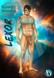 1boy 2017 abs big_penis black_hair brown_eyes erect erect_nipples erection facial_hair full_body gay h-drawer hairy hairy_chest human infinity_traveler large_penis lexor male male_only muscle nude patreon pecs penis pose posing pubic_hair retracted_foreskin solo tattoo testicles thick_penis veiny_penis wide_penis