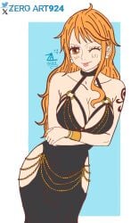 nami (one piece) from one piece by zeroart924