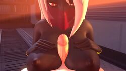 3d adventure_time animated areolae big_breasts breasts cosplay dark-skinned_female dark_skin duck_dodgers erection large_breasts marceline nipples no_sound paizuri penis pov queen_tyr'ahnee source_filmmaker straight uwotinfokm8 video