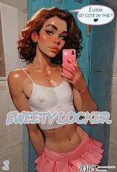 1femboy ahe_gao ai_generated anal brown_hair caught cheerleader crossdressing curly_hair dark-skinned_femboy duo female female_on_femboy female_on_male femboy femboy_only femboysub femdom goth sissy straight_to_gay strap-on trap yaoi zenit2