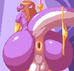 1boy anus ass balls big_ass big_ass_(male) big_balls big_butt crossdressing femboy huge_ass huge_butt kalnareff kalnareff_(character) male pixel_art pole presenting presenting_anus presenting_ass presenting_butt presenting_hindquarters stripper stripper_pole