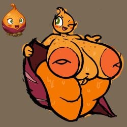 1girls 2024 2d belly big_belly big_breasts female female_only filthyskull flushed flushed_face freckles one_eye_closed plant plant_girl plants_vs_zombies pussy shortstack sweat sweet_potato sweet_potato_(pvz) tagme thick_thighs vagina wide_hips