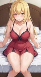 1girls ai_generated aiz_wallenstein big_breasts dungeon_ni_deai_wo_motomeru_no_wa_machigatteiru_darou_ka female female_only kawaii_waifus lingerie patreon preview solo thick_thighs